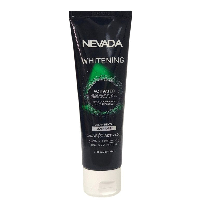 PASTA DENTAL BLANQUEADORA ANTICARIES CON CARBON ACTIVADO Y FLUOR NEVADA 100G