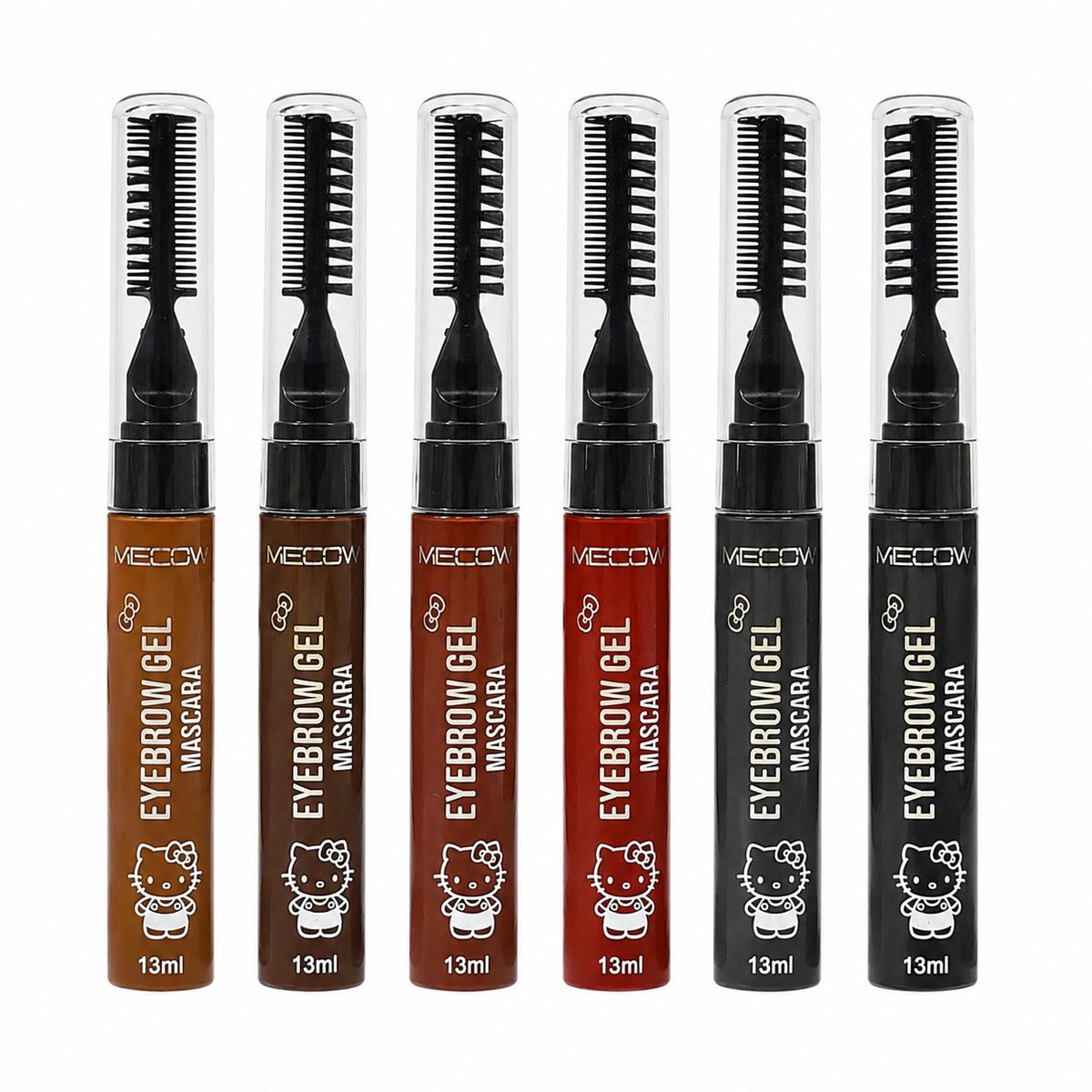 MASCARA DE GEL Y CEPILLO PARA CEJAS ESPESANTE DE LARGA DURACION 16H MECOW 13ML