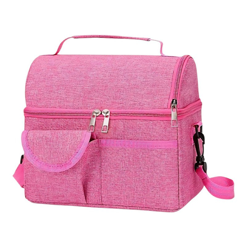 LONCHERA TERMICA PORTATIL DE GRAN CAPACIDAD IMPERMEABLE 25X25CM