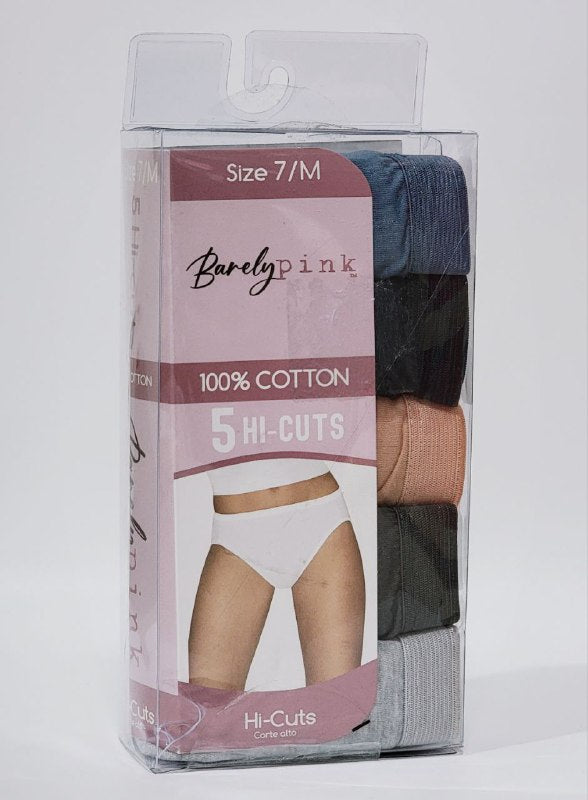 ROPA INTERIOR CALZON BIKINIS DE MUJER BARELY PINK 5UND TALLA 7/M