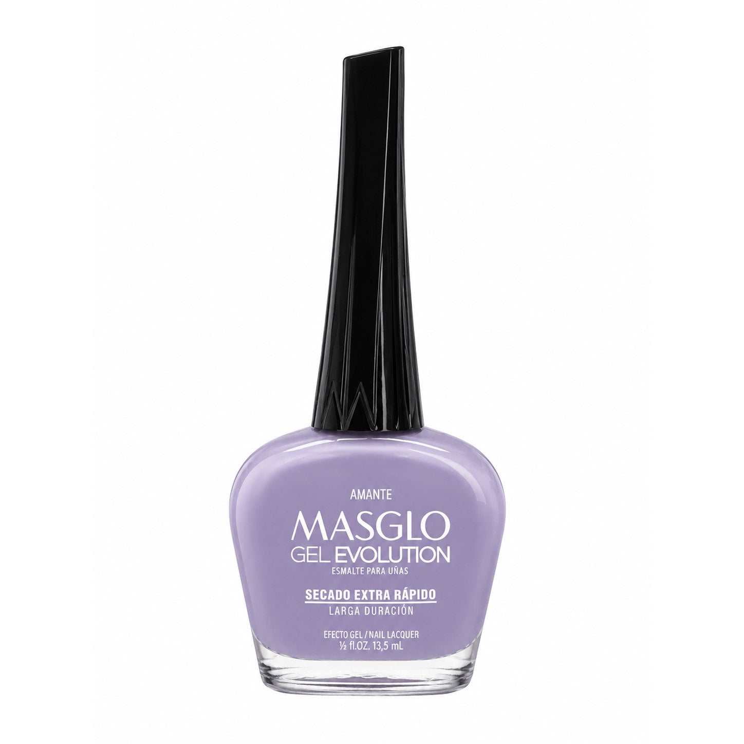 ESMALTE DE UÑAS CON EFECTO GEL DE SECADO EXTRA RÁPIDO MASGLO GEL EVOLUTION PASO 2 "ESTILO AMANTE" 13.5 ML