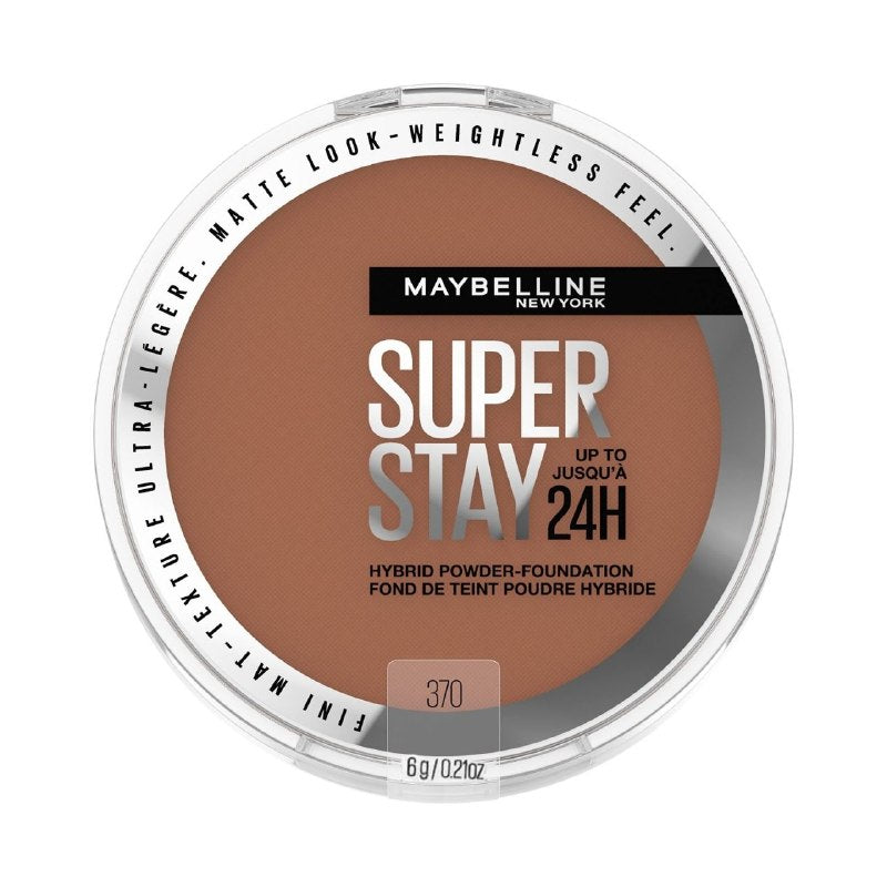 BASE DE MAQUILLAJE EN POLVO MATIFICANTE TONO 370 SUPER STAY 24H MAYBELLINE NEW YORK 6G