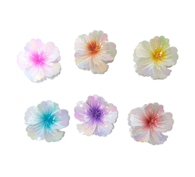 GANCHO PARA EL CABELLO DE PINZA DE FLOR HAWAIANA, PINZAS DE SUJECION FUERTE, ACCESORIO PARA EL CABELLO 8CM, PAQUETE 12UND