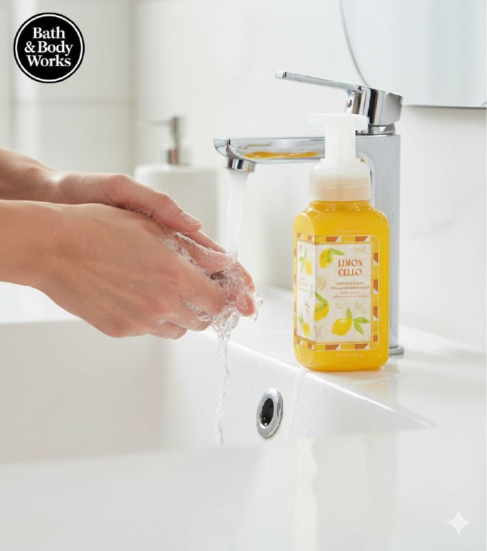 BATH & BODY WORKS JABON DE MANOS SUAVE Y LIMPIO LIMON CELLO 259ML