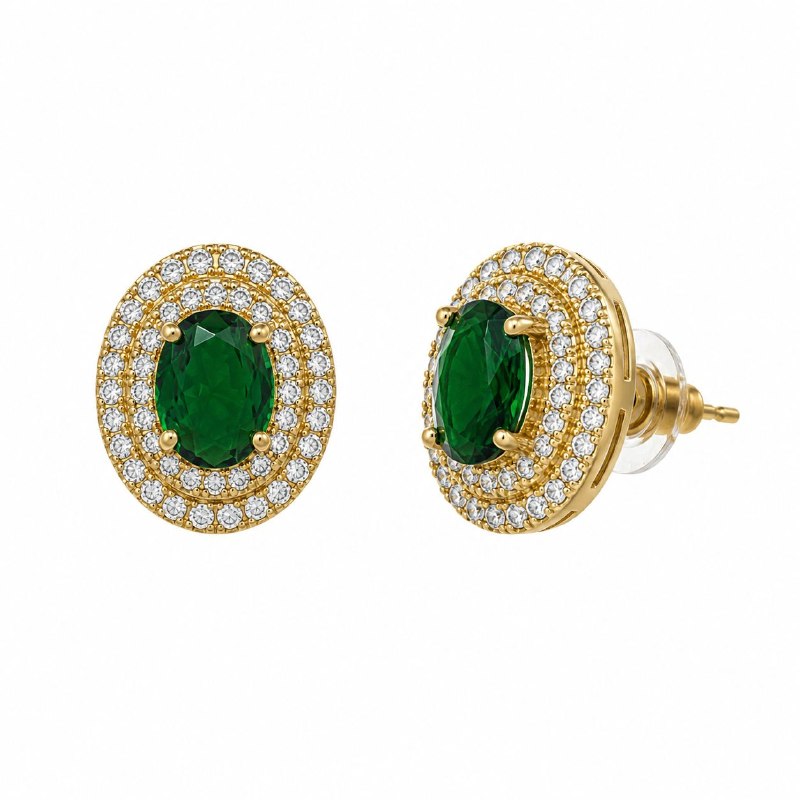 ARITOS DE ENCHAPE PARA DAMA 1.5CM