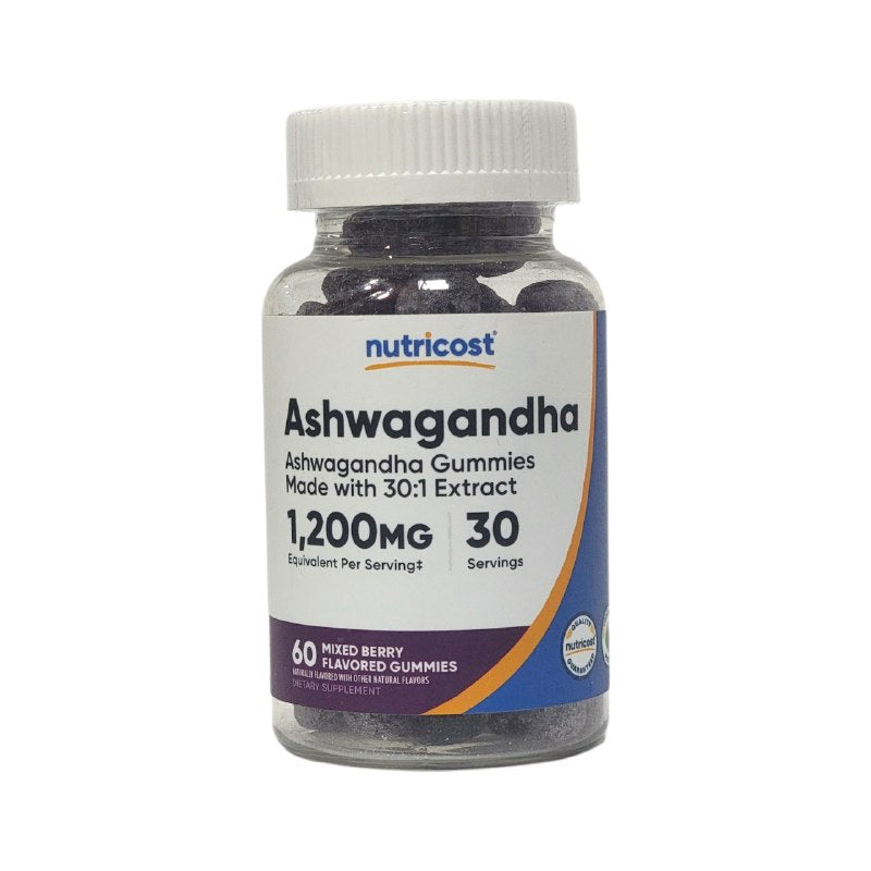 VITAMINAS EN GOMITAS DE ASHWADANDHA PARA EL ESTRES DIARIO NUTRICOST 60UND