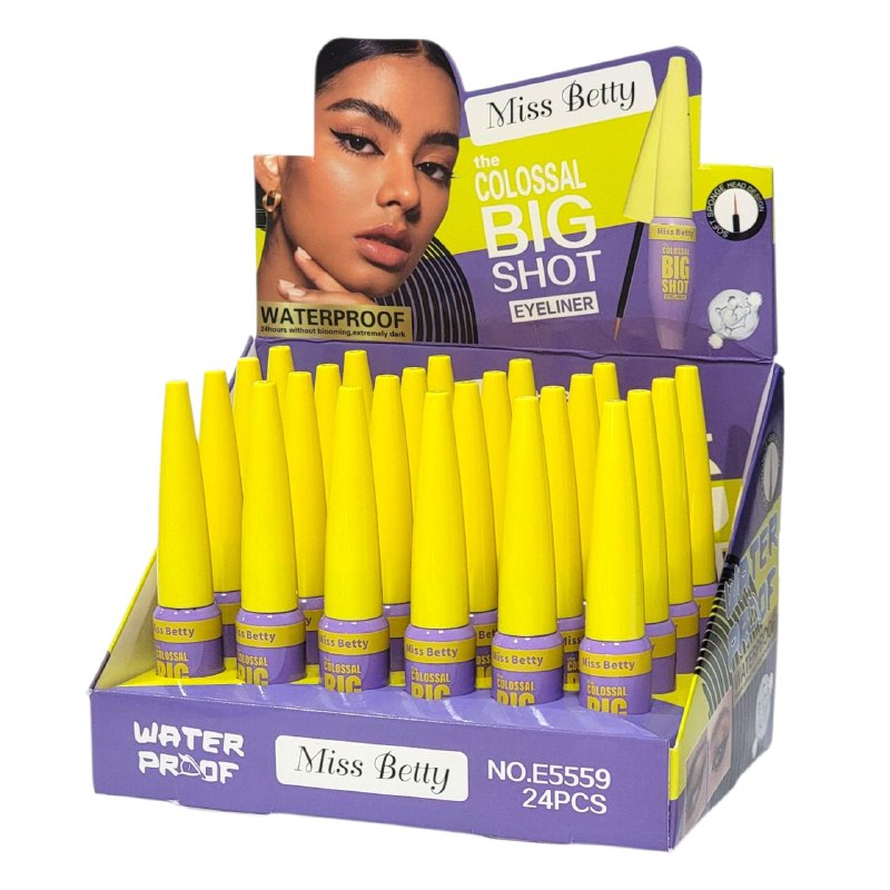 DELINEADOR DE OJOS LIQUIDO IMPERMEABLE 24H EXTREMADAMENTE OSCURO MISS BETTY 6G (DUPE DE MAYBELLINE)