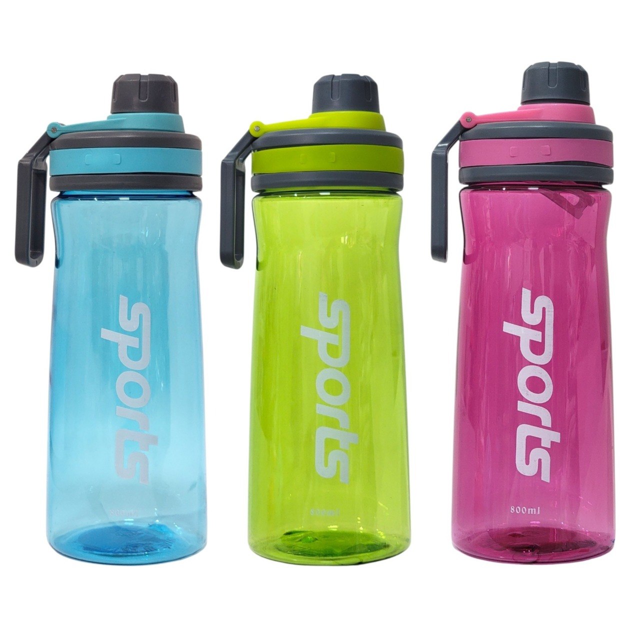BOTELLA DEPORTIVA PORTATIL CON FILTRO 800ML 24CM