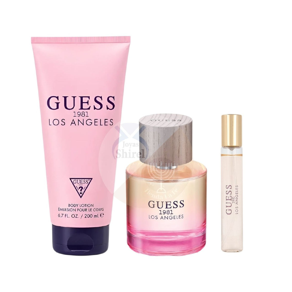 SET GUESS 1981 LOS ANGELES EDT 100ML EDT 15ML CREMA CORPORAL 200ML (M)
