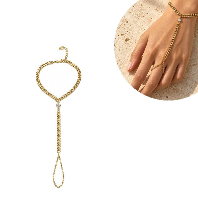 PULSERA DE ENCHAPE PARA DAMA 19CM