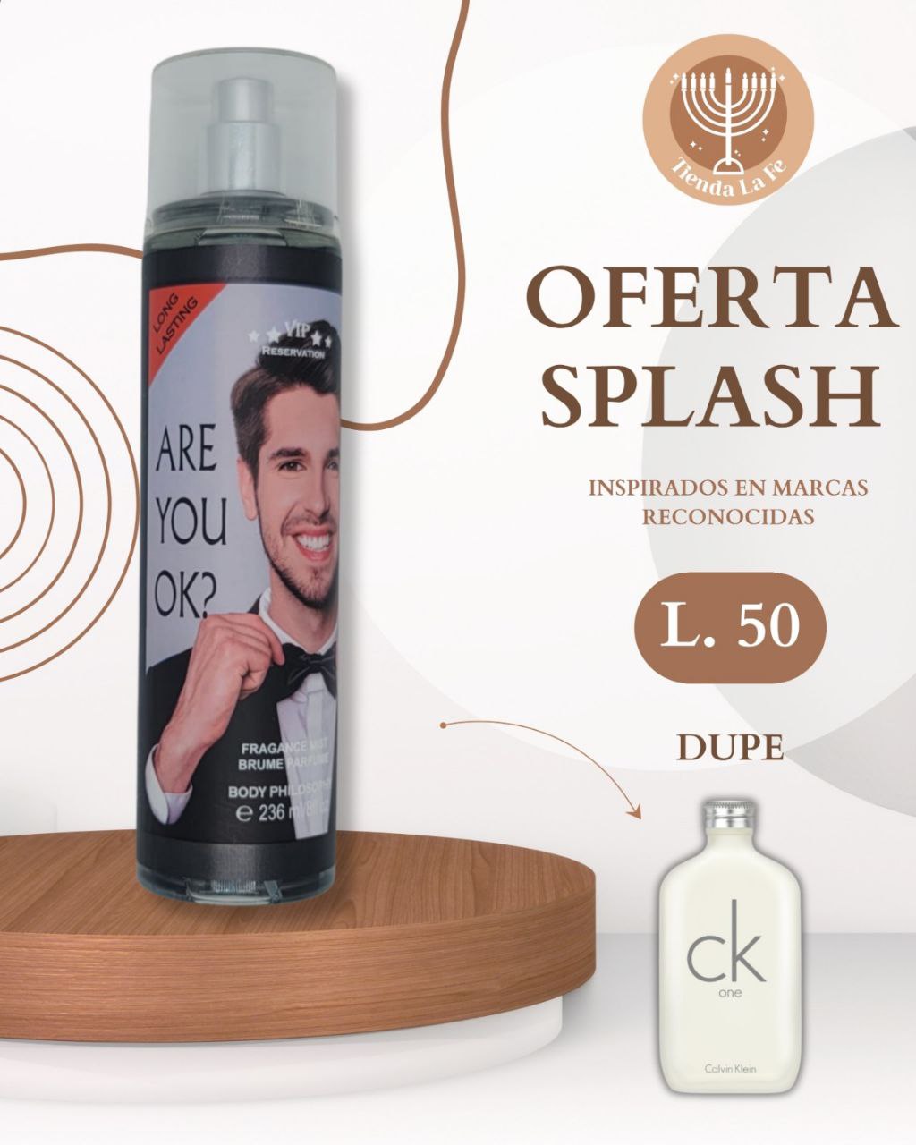 SPLASH BODY PHILOSOPHY ARE YOU OK 236ML (H) (DUPE CALVIN KLEIN CK ONE)