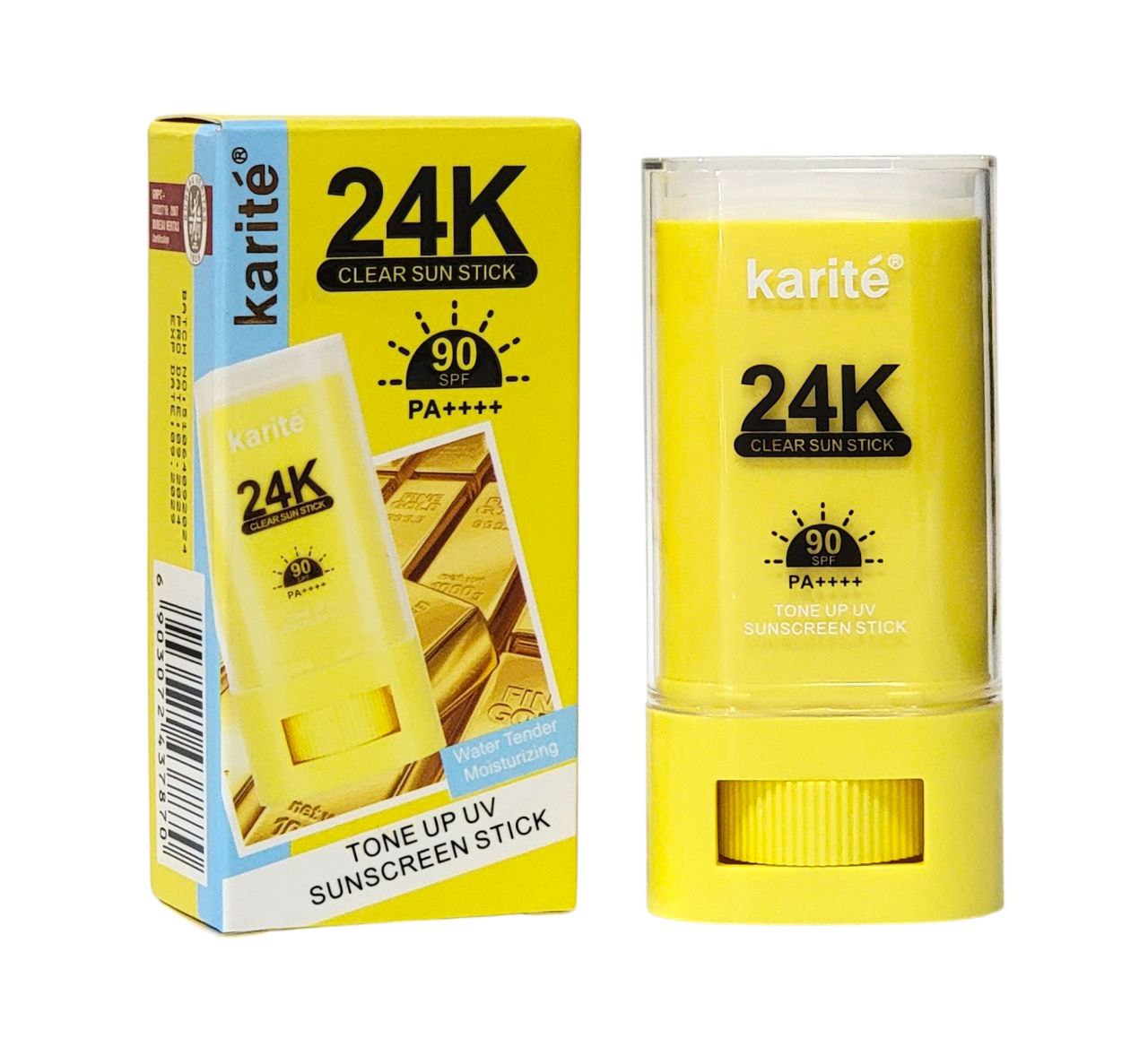 PROTECTOR SOLAR EN BARRA TONE UP UV SPF 90PA, TEXTURA HUMECTANTE, LIGERA Y NO PEGAJOSA KARITE 24K 18G