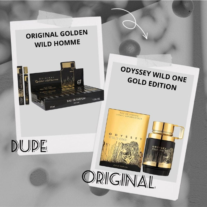 PERFUME EN TUBO PARA HOMBRE GOLDEN WILD HOMME EPD 35ML (H) (AROMA SIMILAR ARMAF ODYSSEY WILD ONE)