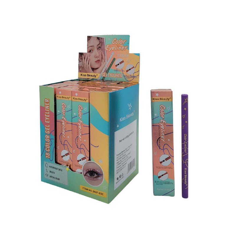 DELINEADOR PARA OJOS EN LAPIZ DE COLORES KISS BEAUTY