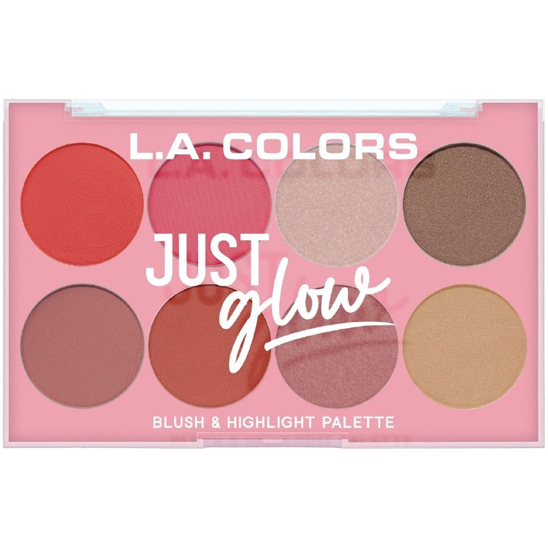 RUBOR EN PALETA DE ALTA PIGMENTACION CON ILUMINADORES LA COLORS 28.8G