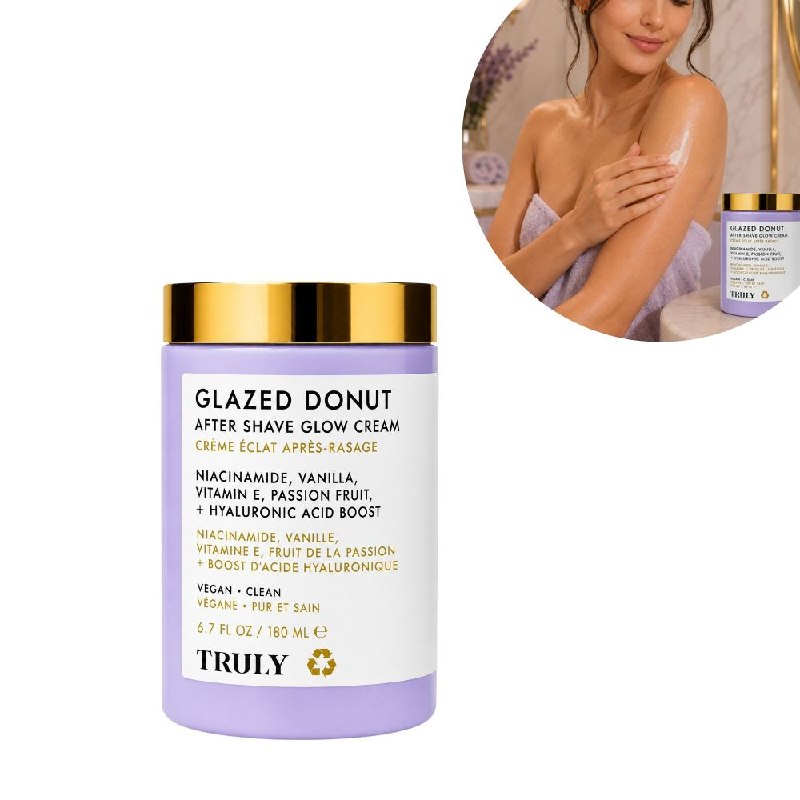 CREMA HIDRATANTE PARA DESPUÉS DEL AFEITADO TRULY GLASEADO DE DONA 180ML