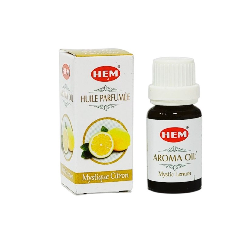ACEITE AROMÁTICO FRAGANCIA MYSTIQUE CITRON (LIMON) ACEITE NATURAL Y VEGANO HEM 10ML