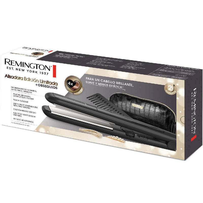 PLANCHA PARA EL CABELLO ALISADORA EDICION LIMITADA CABELLO SUAVE, BRILLANTE Y CON MENOS ESTATICA REMINGTON