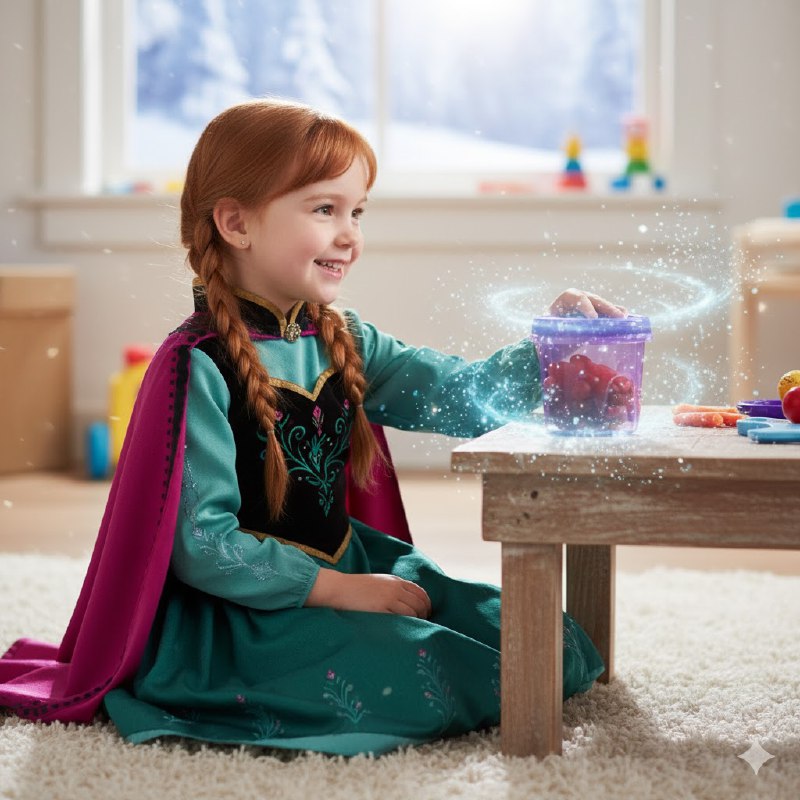 RECIPIENTE PANA PARA ALIMENTOS PARA NIÑAS CON DISEÑO DE FROZEN