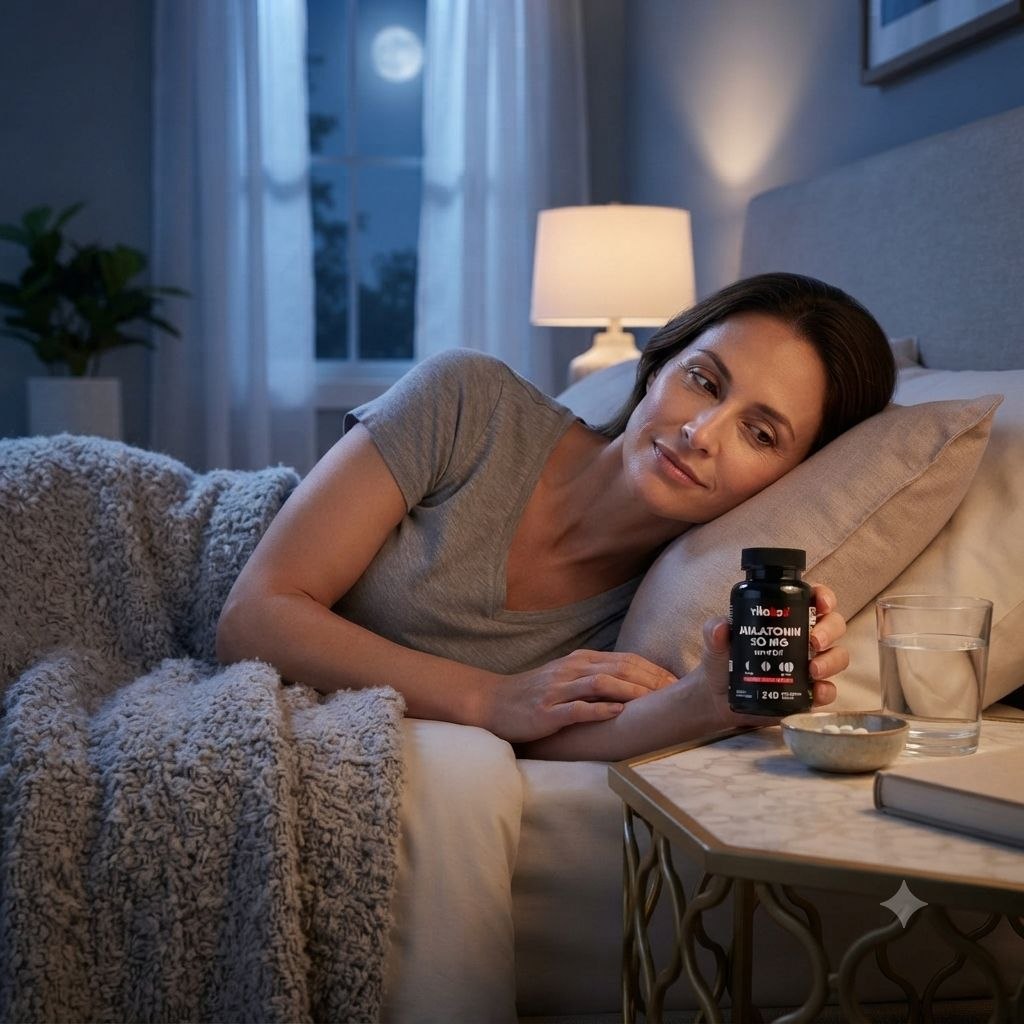 SUPLEMENTO FÓRMULA ULTRA CONCENTRADA DE DISOLUCIÓN RÁPIDA SABOR NATURAL A BAYAS VITABOD MELATONIN 20MG CON VITAMINA B6 240 TABLETAS
