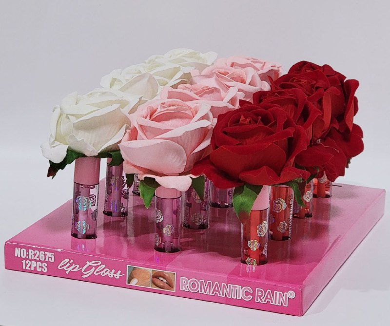BRILLO LABIAL LIP GLOSS FORMA FLORES ROMANTIC RAIN