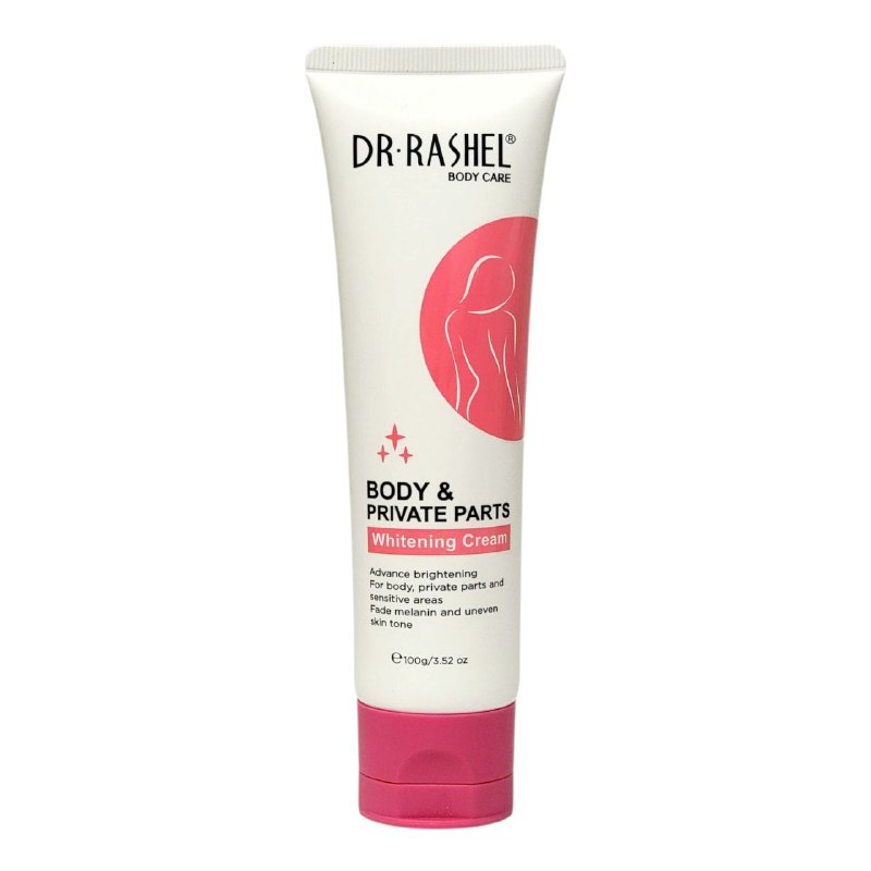 CREMA CORPORAL BLANQUEADORA DEL CUERPO Y ZONA INTIMA CON NIACINAMIDA Y ACIDO HIALURONICO DR RASHEL 100G
