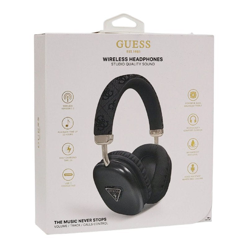 AUDIFONOS AURICULARES INALAMBRICOS, SONIDO DE CALIDAD DE ESTUDIO, BATERIA 32H, CARGA RAPIDA 2H, USB C, GRAVES POTENTES Y AGUDOS EQUILIBRADOS GUESS