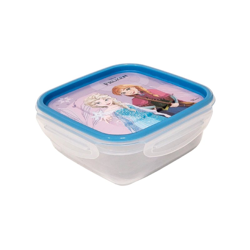 RECIPIENTE PANA PARA ALIMENTOS PARA NIÑAS CON DISEÑO DE FROZEN KENDY 7X16X16CM