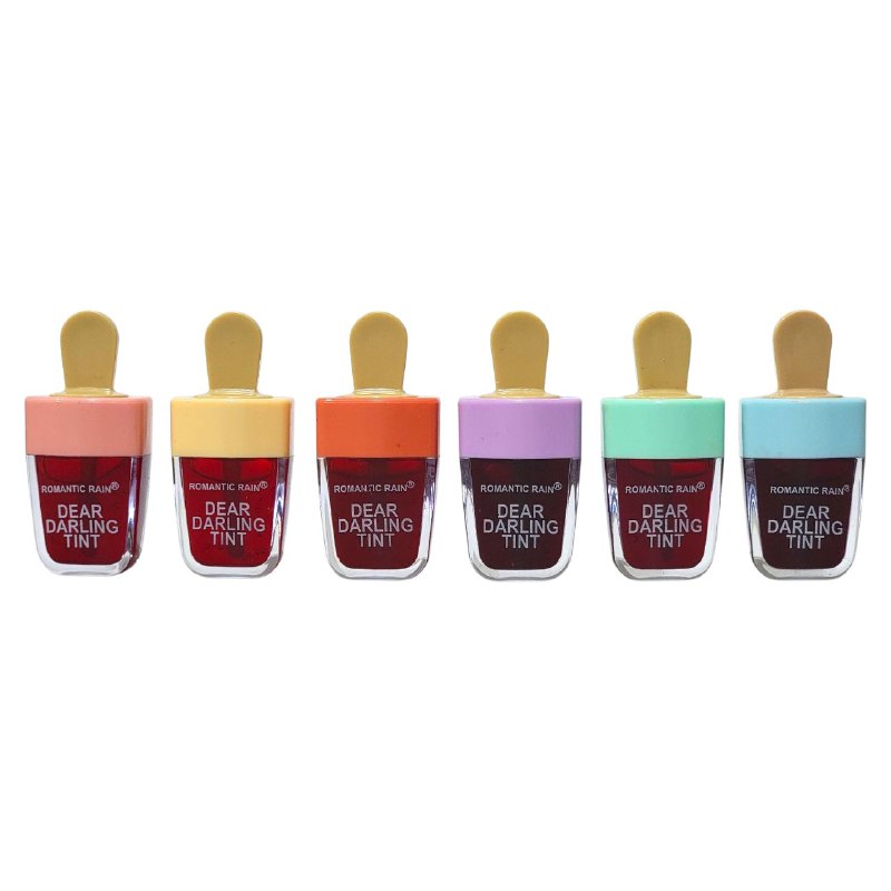 BRILLO LABIAL, TINTA PARA LABIOS, 6 TONOS ROMANTIC RAIN DEAR DARLING 12UND