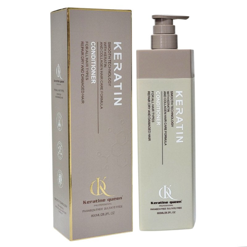 ACONDICIONADOR CON QUERATINA Y COLAGENO SUAVIZANTE KERATINE QUEEN 800ML