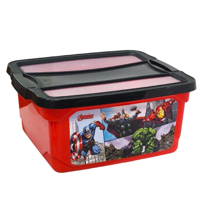 ORGANIZADOR CAJA DE ALMACENAMIENTO ORGANIZADORA PARA NIÑOS DE MARVEL LOS VENGADORES 18.5X35X42CM