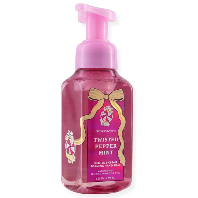 BATH & BODY WORKS JABON DE MANOS SUAVE Y LIMPIO TWISTED PEPPER MINT 259ML
