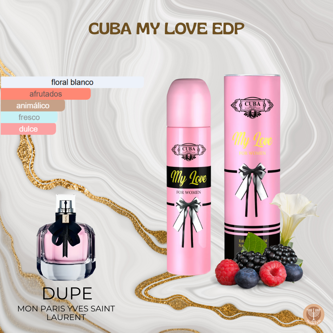 CUBA MY LOVE EDP 100ML (M) (DUPE DE MON PARIS YSL)
