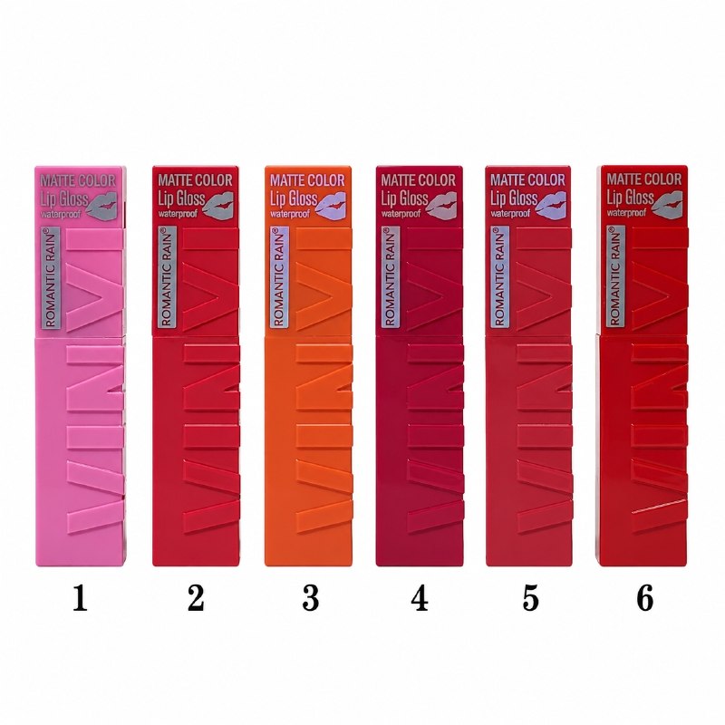 LIPSTICK LIQUIDO IMPERMEABLE DE LARGA DURACION ROMANTIC RAIN (DUPE DE MAYBELLINE)