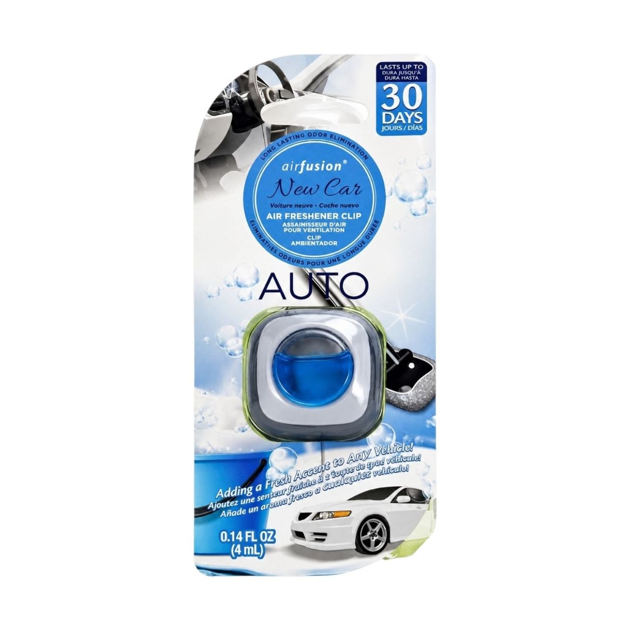 AMBIENTADOR PARA VENTILACION DE AUTO AROMA A CARRO NUEVO AIRFUSION 4ML