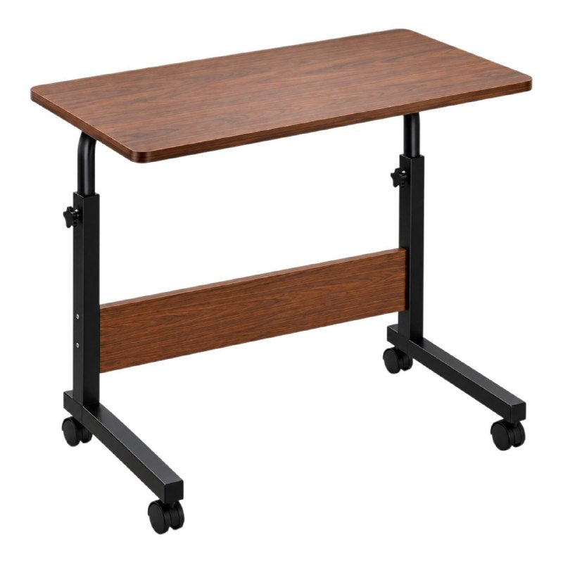 MESA AUXILIAR MULTIUSOS CON ALTURA AJUSTABLE Y RUEDAS PARA COMPUTADORA O COMER 60X40X63-80CM