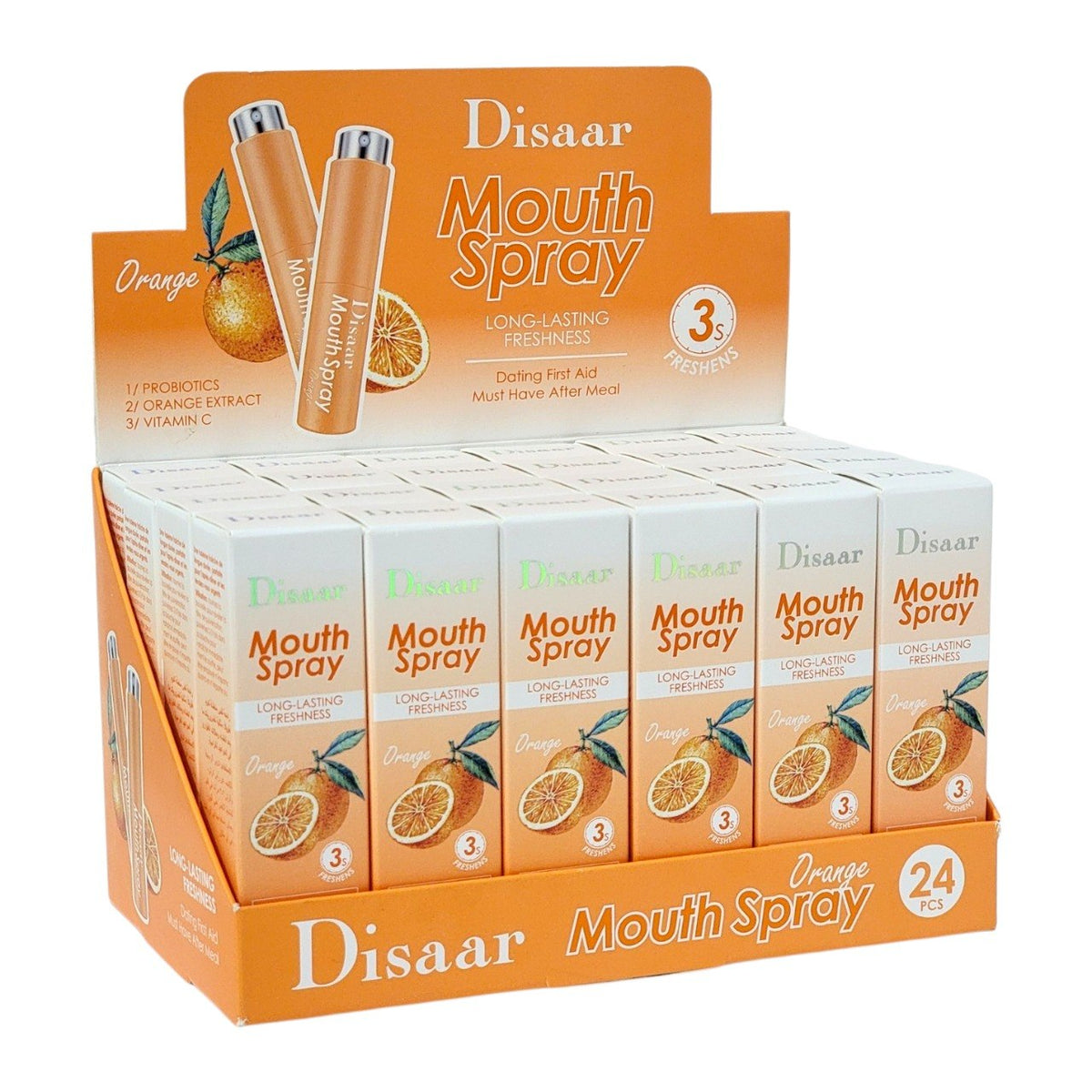 SPRAY BUCAL REFRESCANTE DE ALIENTO SABOR NARANJA DISAAR 10ML