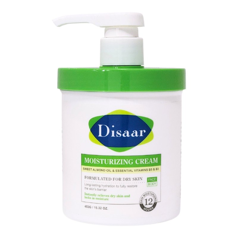 CREMA CORPORAL HIDRATANTE RESTAURADORA INTENSIVA CON ACEITE DE ALMENDRAS DULCER Y VITAMINAS B5 Y B3 DISAAR 453G