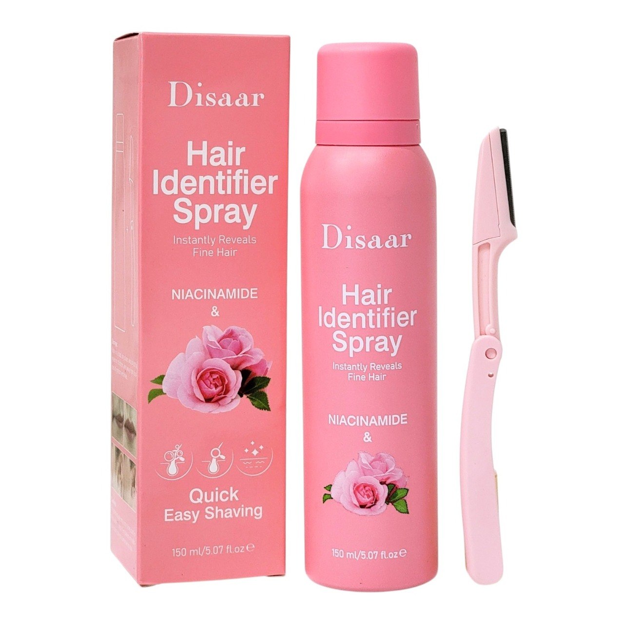 SPRAY IDENTIFICADOR DE VELLO PARA AFEITADO CON NIACINAMIDA Y EXTRACTO DE ROSA DISAAR 150ML