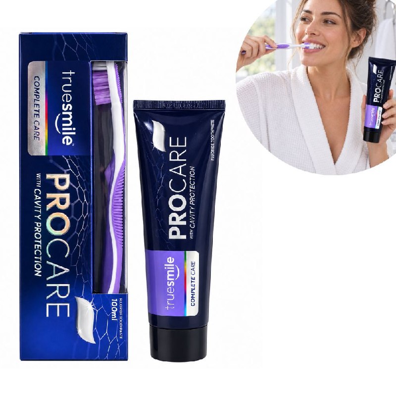 PASTA DENTAL CON FLUORURO ANTICARIES E INCLUYE CEPILLO TRUESMILE 100ML