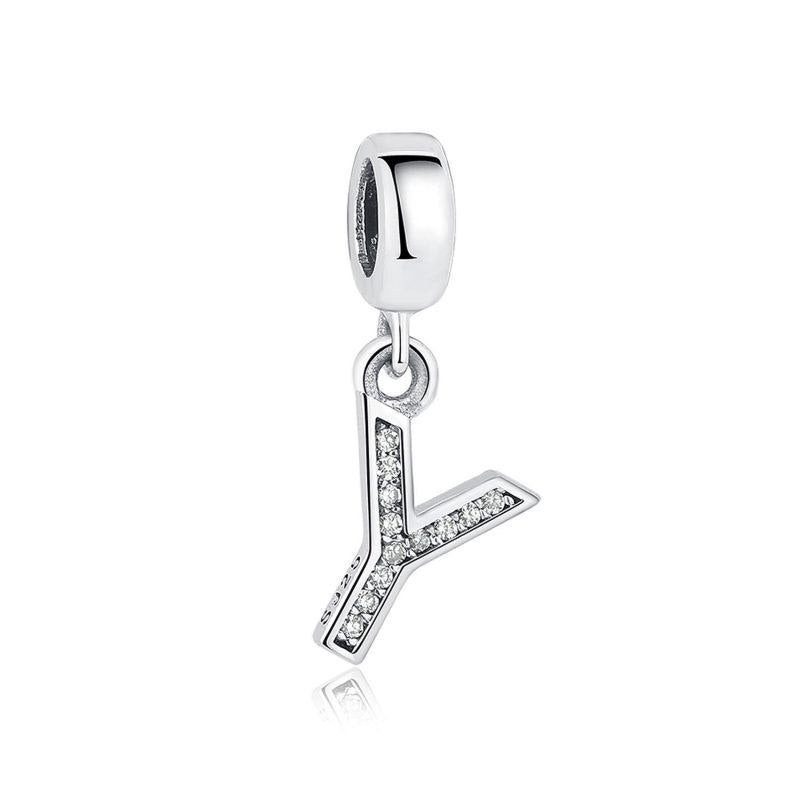 PCHARM809 LETRA Y PANDORA PLATA 9.25