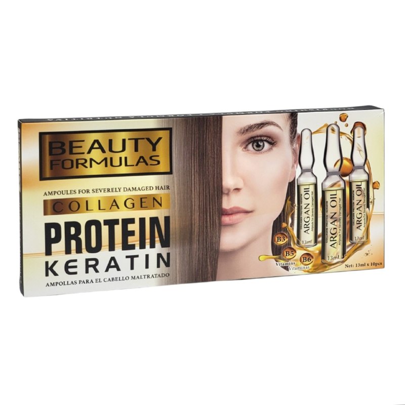 AMPOLLAS PARA EL CABELLO DE QUERATINA, PROTEINA Y COLLAGENO PARA EL CABELLO MALTRADO BEAUTY FORMULAS 13ML