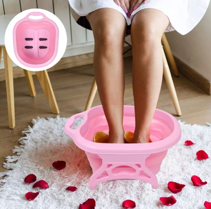 PAILA DE PEDICURE PEDICURA MASAJEADORA DE PIES EN CASA, PORTATIL CON RODILLOS ANTIESTRES, FACIAL DE GUARDAR