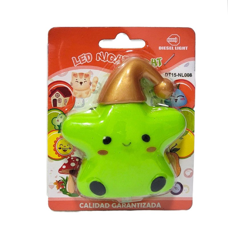 LUZ LED DE NOCHE, TEMATICA DE ESTRELLA PARA NIÑOS, ILUMINACION DE DORMITORIO 3 COLORES LED NIGHT LIGHT, 4 ESTILOS