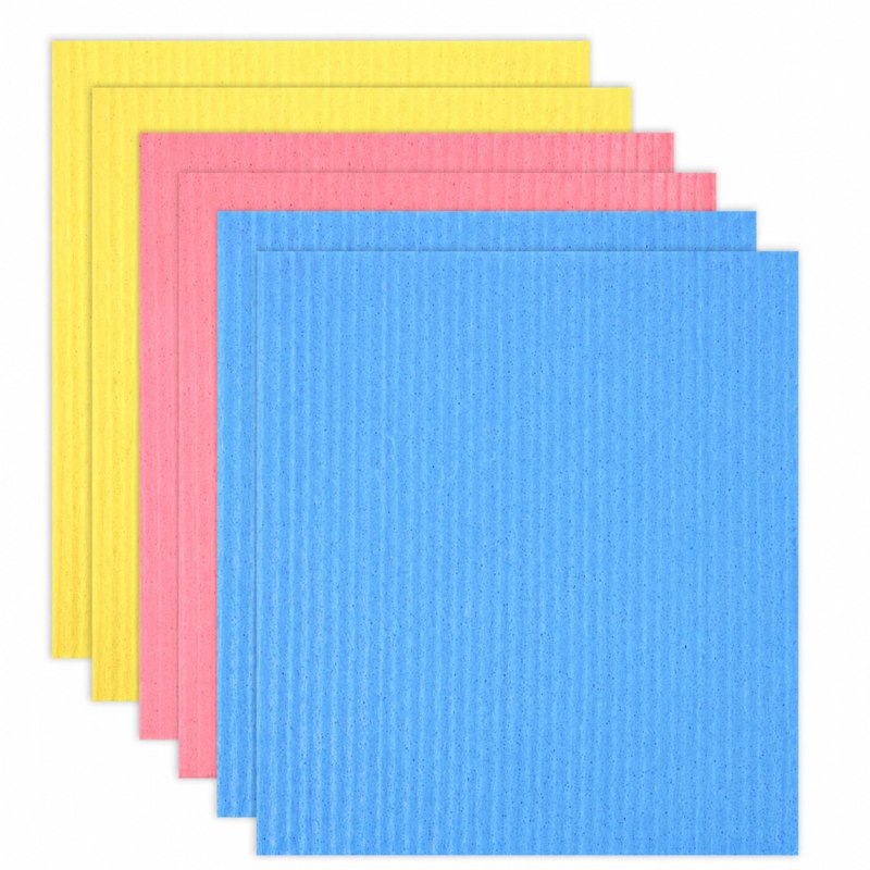 TRAPO PAÑOS MULTIUSOS DE LIMPIEZA REUTILIZABLES Y SUAVES DE 6PCS KLEANER 38X40CM