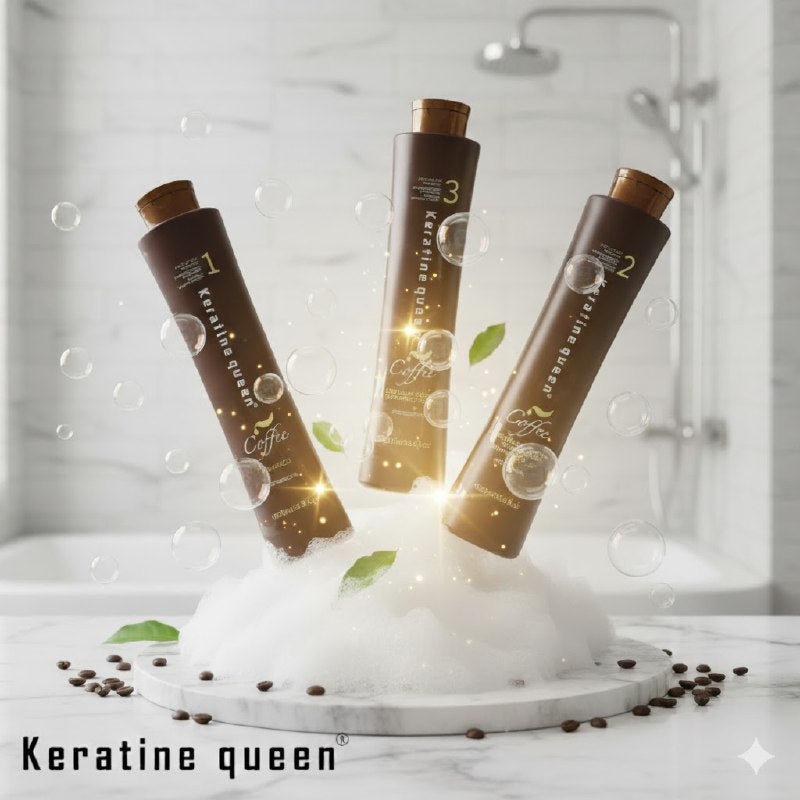 MASCARILLA PARA EL CABELLO REPARADORA CON EXTRACTO GLICÓLICO DE CAFÉ KERATINE QUEEN 1000ML