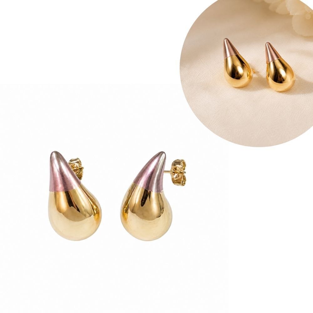 ARITOS DE ENCHAPE PARA DAMA MEDIDA 2CM