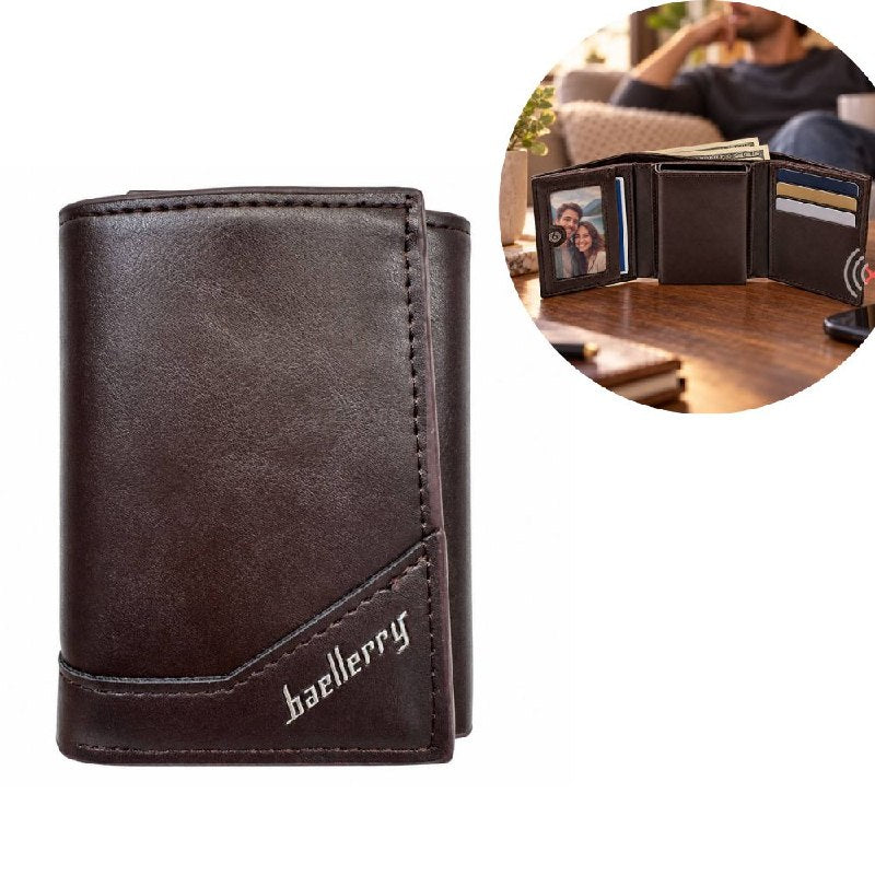 BILLETERA COMPACTA CON TARJETERO Y PROTECCION RFID BAELLERRY 9X8CM