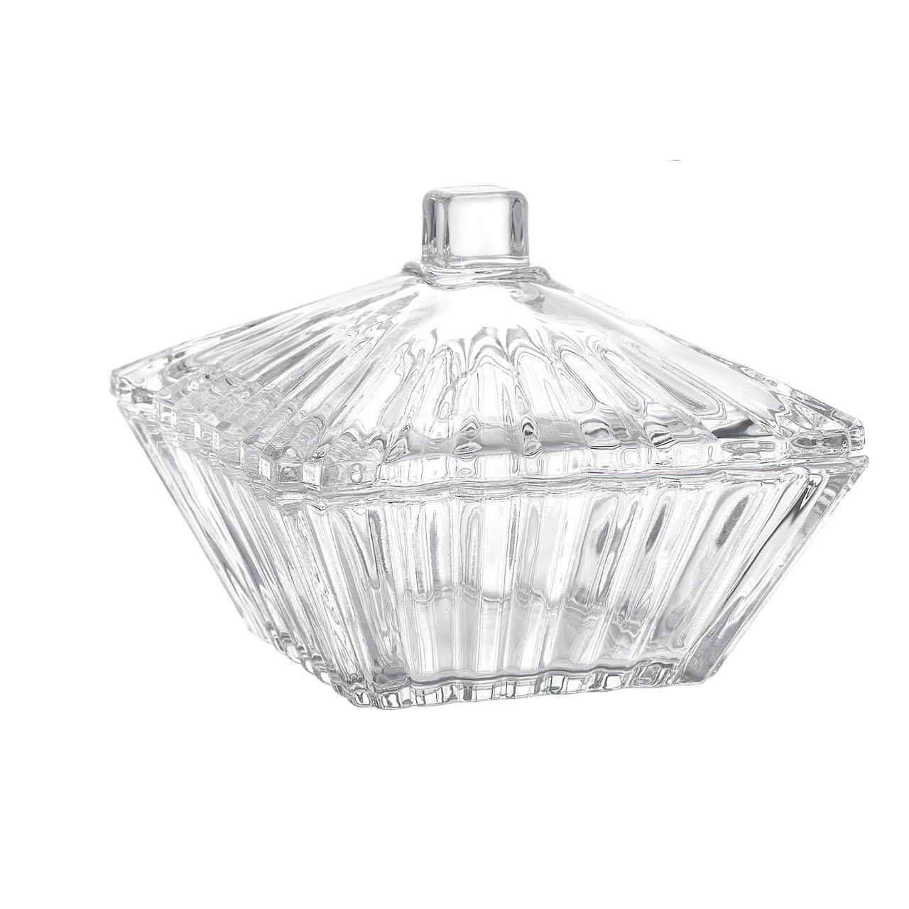 RECIPIENTE AZUCARERA DE CRISTAL PREMIUM DELI GLASS 11X11CM