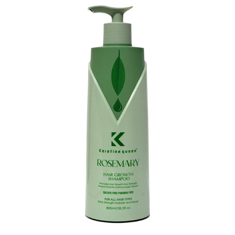 SHAMPOO DE ROMERO Y MENTA ESTIMULA CRECIMIENTO DEL CABELLO KERATINE QUEEN 800ML